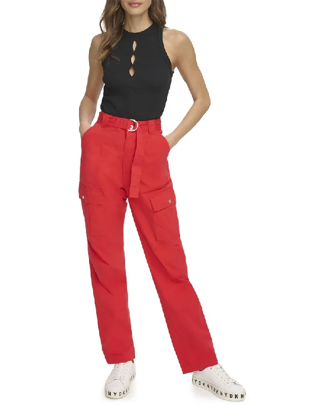 Dkny Pant Chic Faux Leather Pants