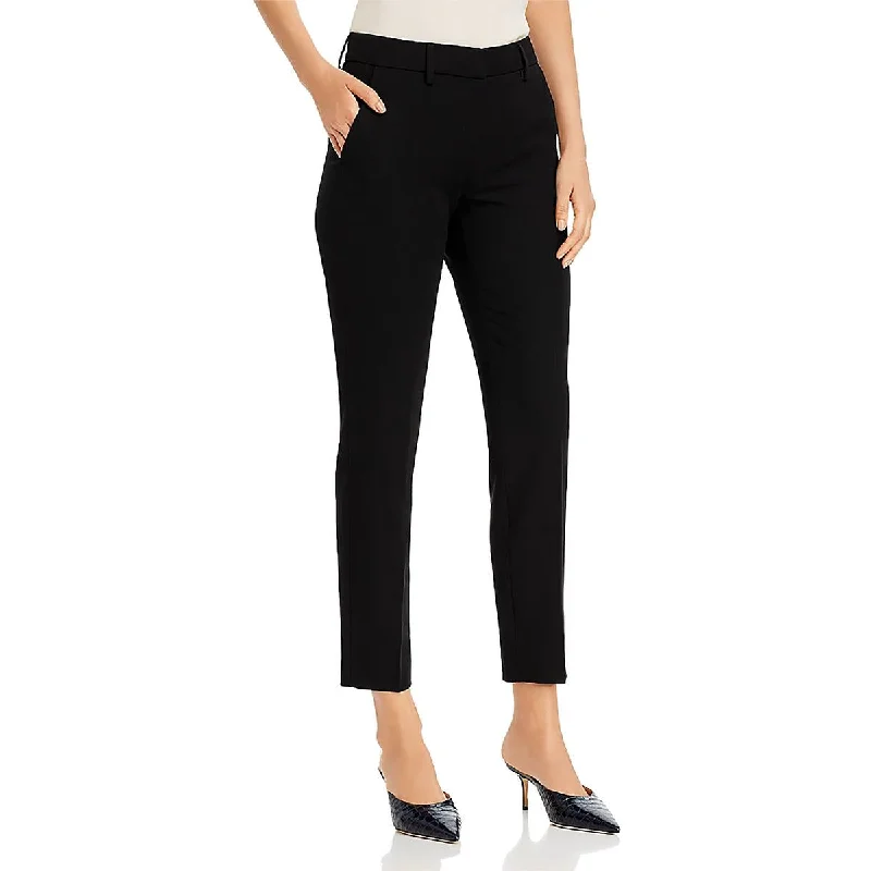 Marlena Womens High Rise Cropped Ankle Pants Cozy Jogger Leggings