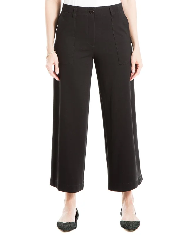 Max Studio Crop Wide Leg Ponte Pant High-Waist Yoga Pants