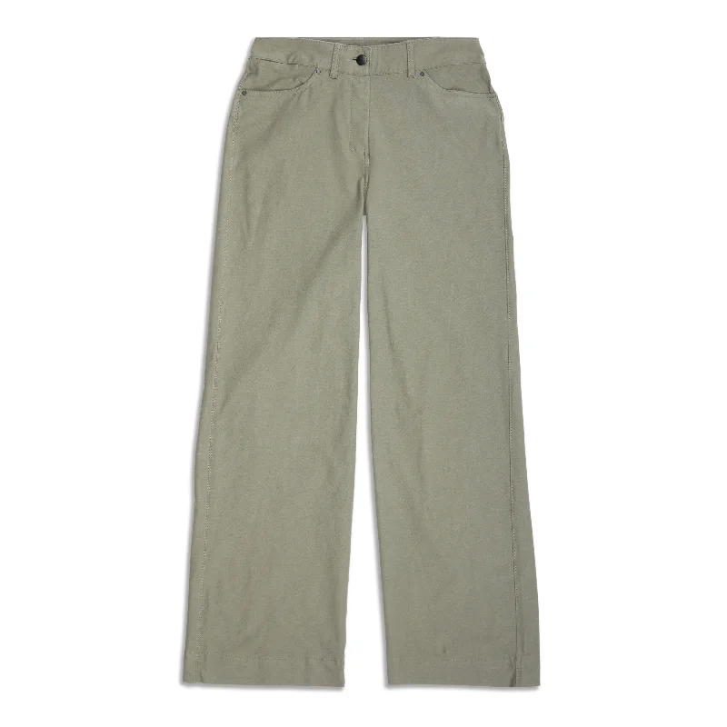 City Sleek 5 Pocket High-Rise Wide-Leg Pant - Resale Stylish Slim Trousers
