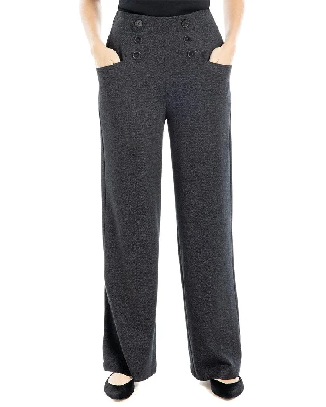 Max Studio Wide Leg Pant Classic Straight Pants