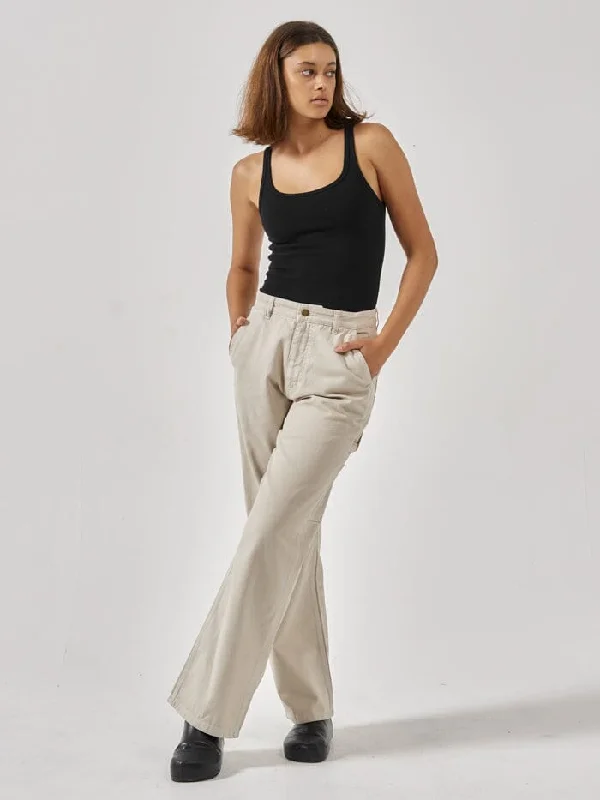Painter Pant - Oatmeal Cozy Fitted Pants