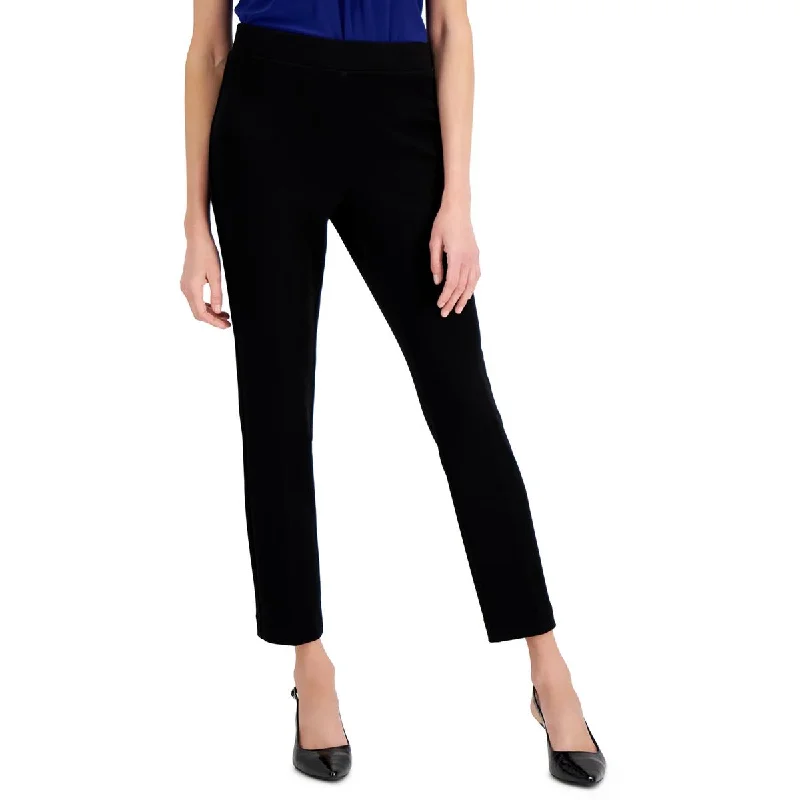Womens Slim High Rise Ankle Pants Relaxed Lounge Trousers