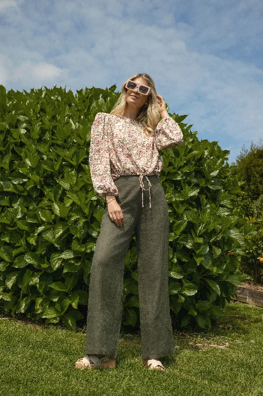 BURN PANT Trendy Wide-Legged Trousers