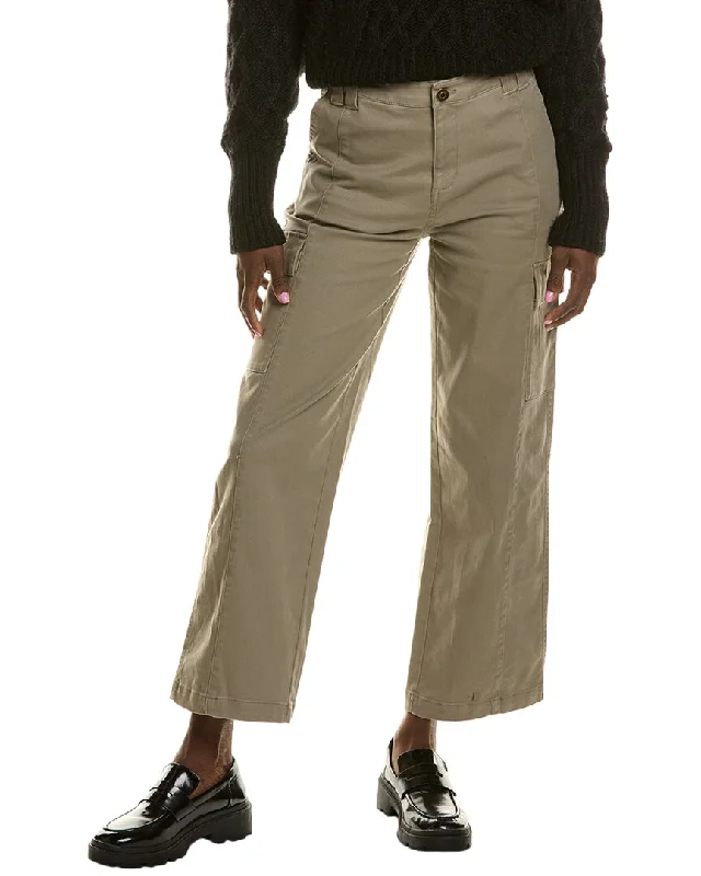 Nanette Nanette Lepore Seamed Cargo Wide Leg Pant Comfy Athletic Pants