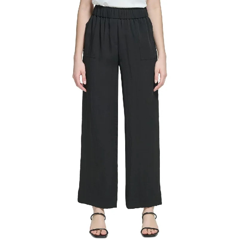 Womens High Rise Stretch Wide Leg Pants Comfortable Wide-Leg Pants