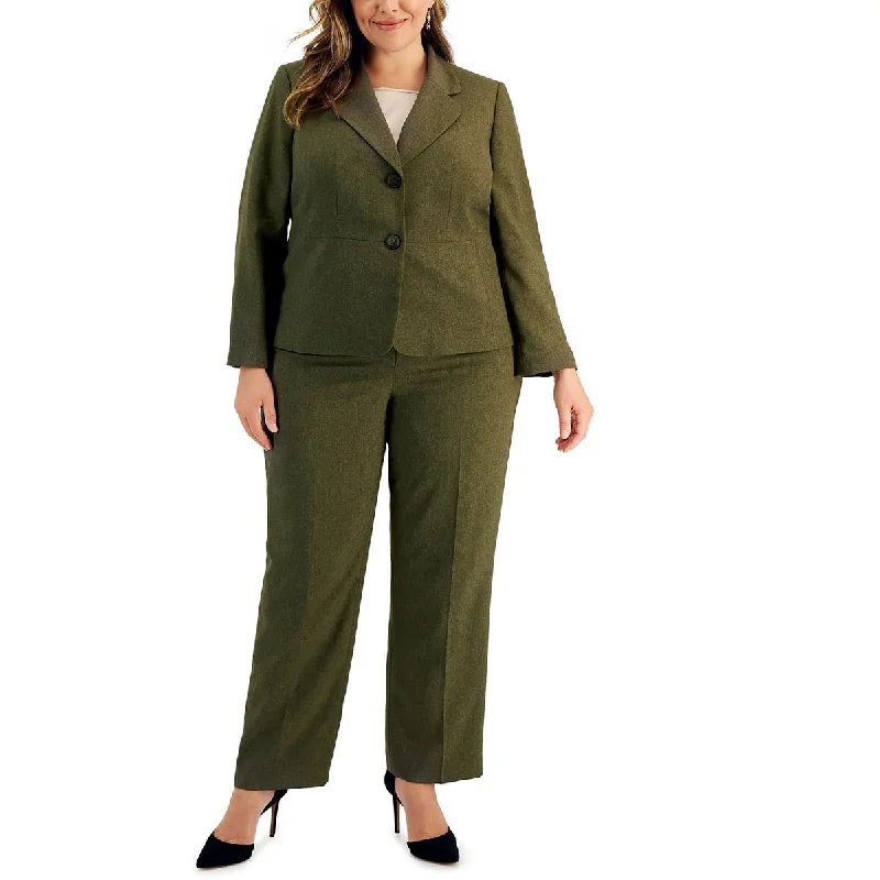 Plus Womens Knit Wide Leg Dress Pants Cozy Knit Pants