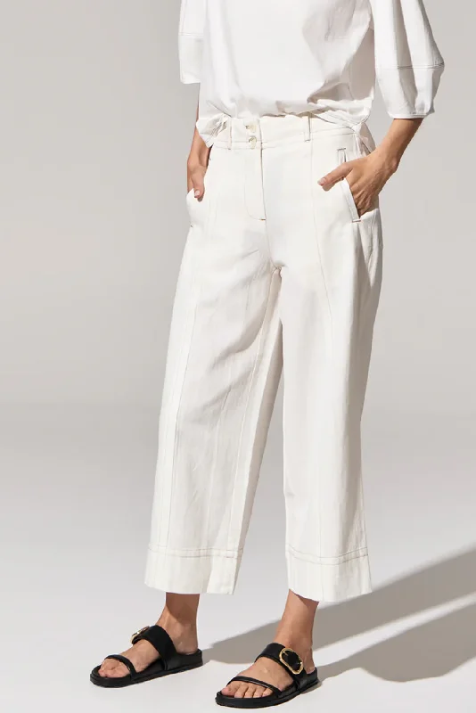 MILEY CROP PANT Relaxed High-Waist Trousers