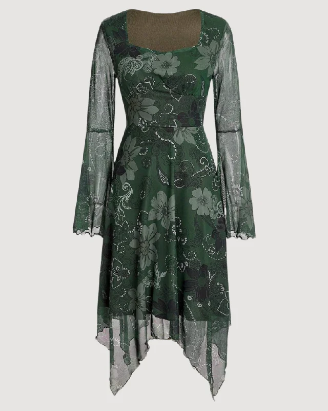 Fantasy Faerie Flare Sleeve Dress