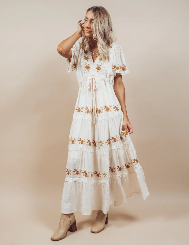 Claudia Floral Embroidered Dress