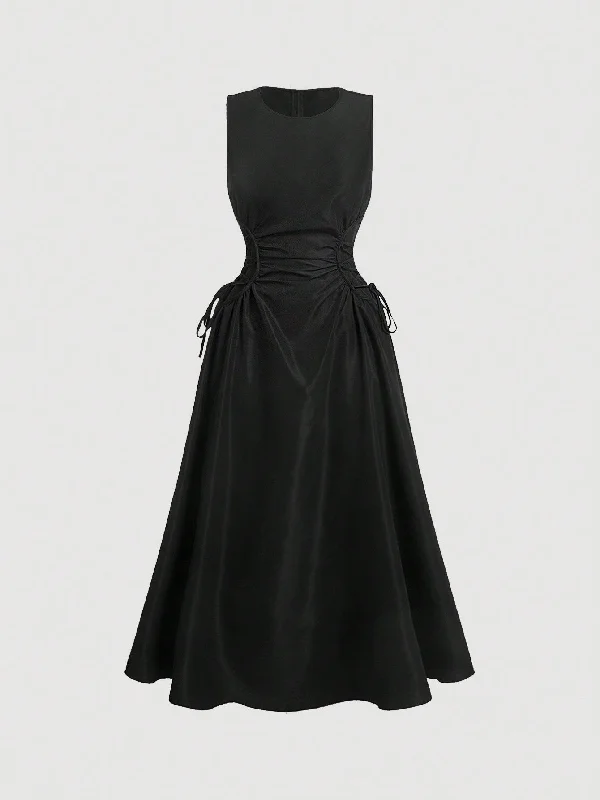 The Power is Yours Ruched Long Dress