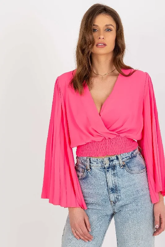 Blouse Italy Moda Chic Ruffle Blouse