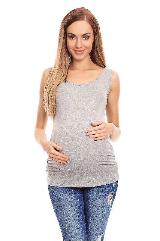 Pregnancy Blouse With Pleats Top  PeeKaBoo Smart Business Blouse