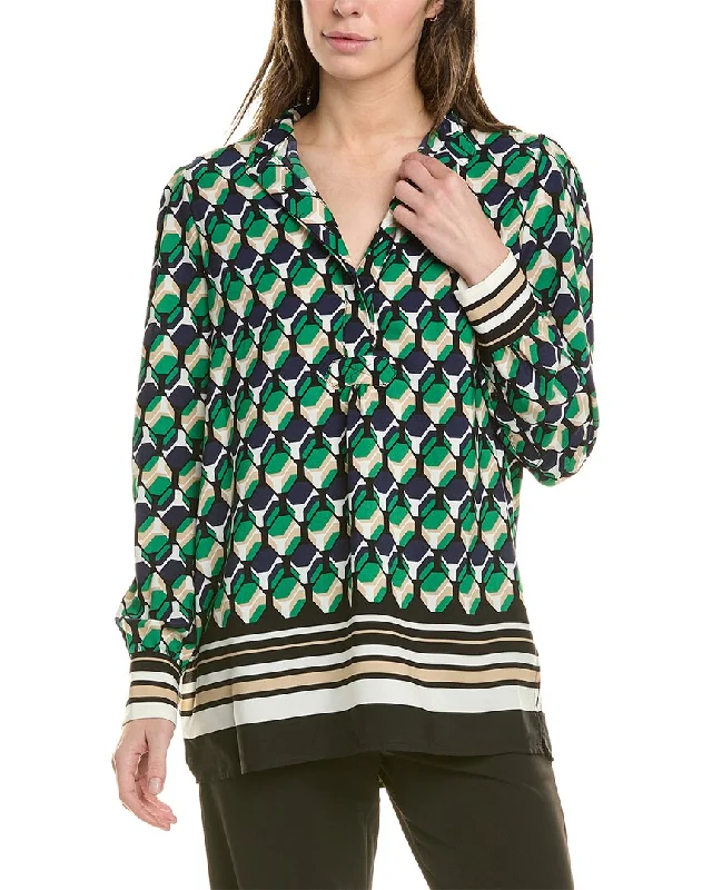 Anne Klein The Poet Blouse Double Button Blouse