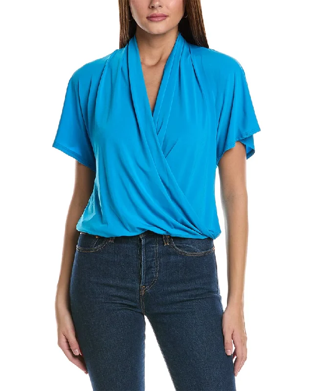 ARIELLA Surplice Blouse Embellished Collar Blouse