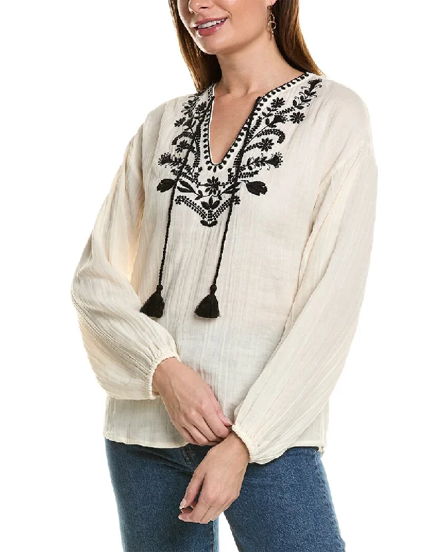 Beach to Bistro Jacinda Blouse Classic Minimalist Blouse