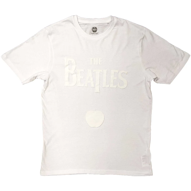 The Beatles | Official Band T-Shirt | Logo & Apple (Hi-Build) Front Pockets Side Pockets Patch Pockets