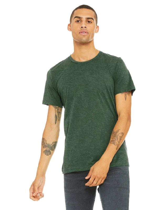 Bella+Canvas Triblend T-Shirt | Grass Grn Trblnd Rayon Velvet Corduroy