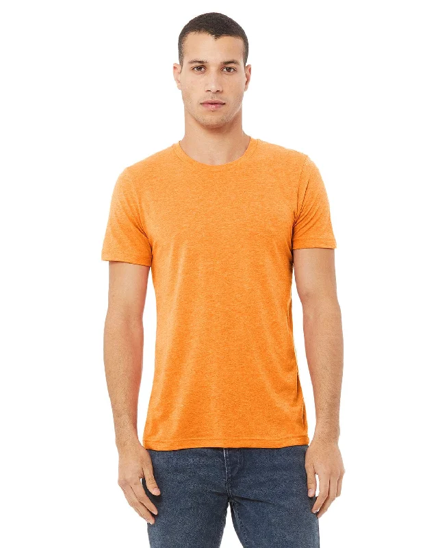 Bella+Canvas Triblend T-Shirt | Orange Triblend Seamless Knitted Crochet