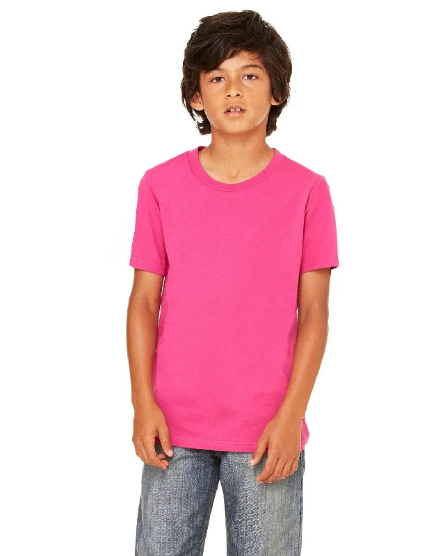 Bella+Canvas Youth Short Sleeve T-Shirt | Berry Elegant Classic Vintage