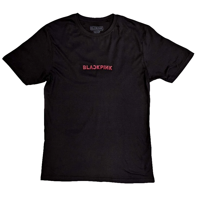 BlackPink | Official Band T-Shirt | Pink Venom Group Photo (Back Print) Hooded Caped Shawl Collar