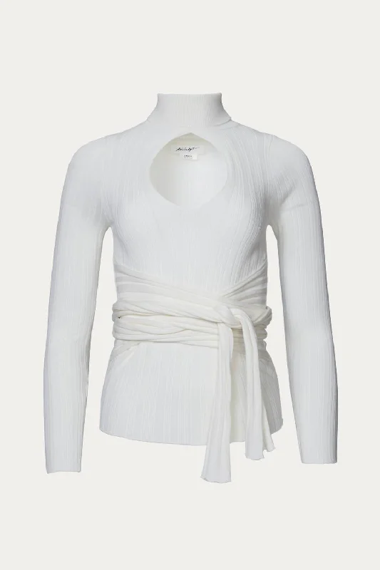 Cybil Blouse In Ivory Puff Sleeve Blouse