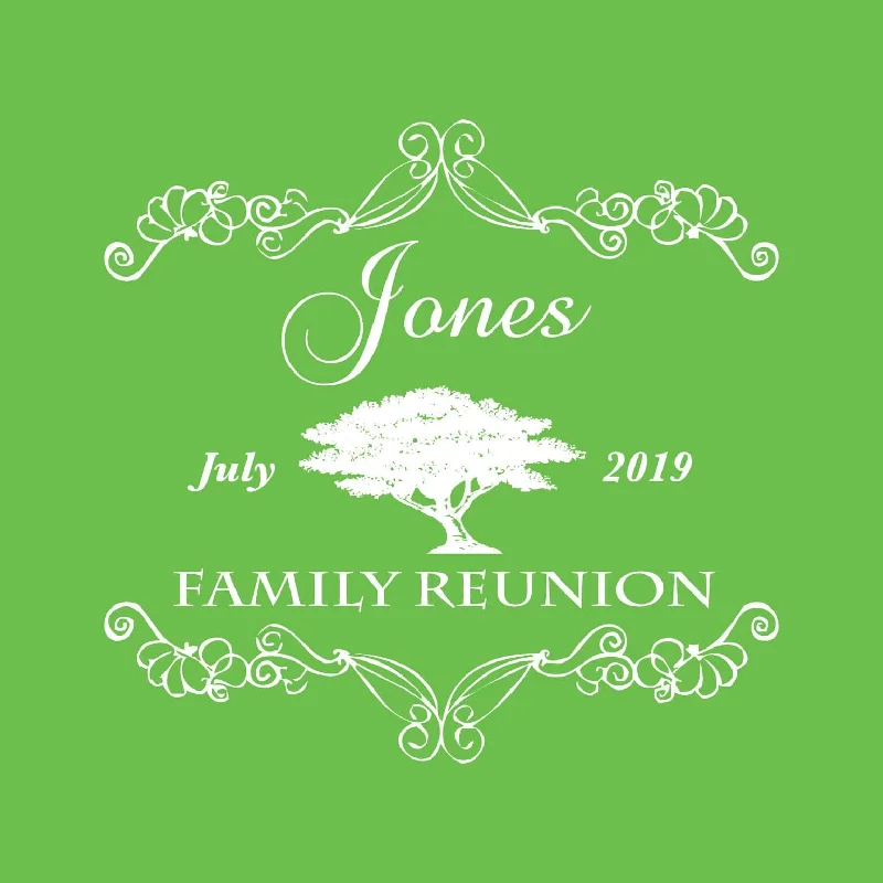 Cypress Tree Family Reunion T-Shirt Design R1-3 Polka Dot Checkered Tartan