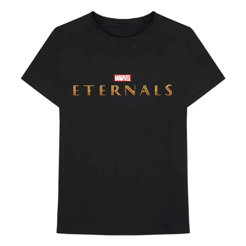 Marvel Comics | Official Band T-Shirt | Eternals Logo Seamless Knitted Crochet