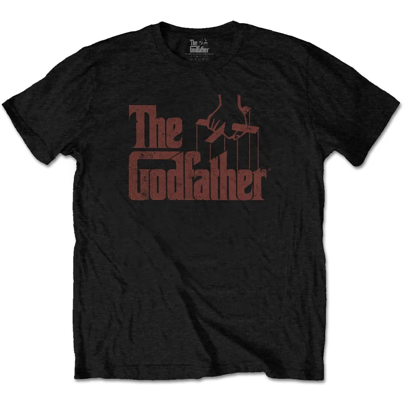 The Godfather | Official Band T-Shirt | Logo Brown Print Jacquard Patchwork