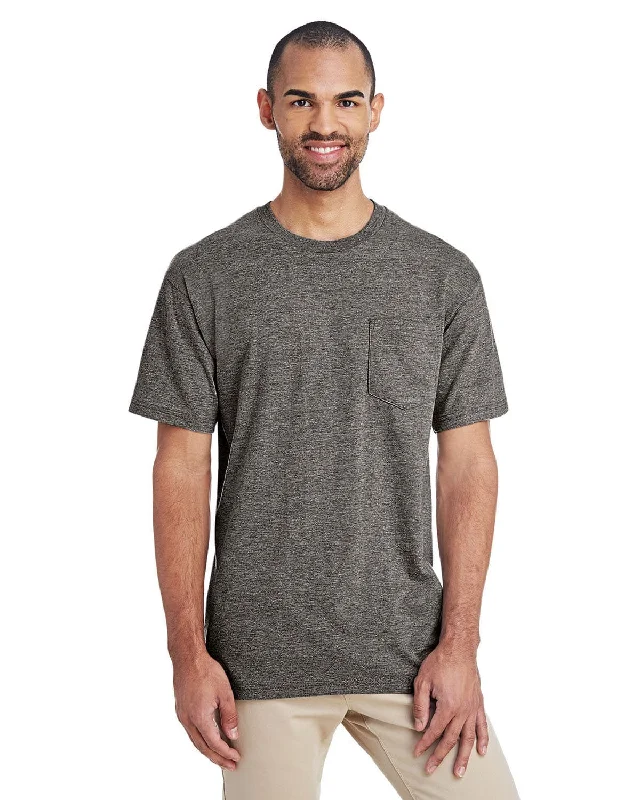 Gildan Hammer T-Shirt with Pocket | Graphite Heather Fashionable Trendy Casual