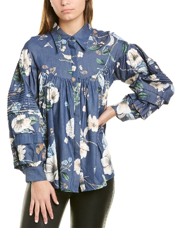 Gracia Floral Blouse Romantic Lace Blouse
