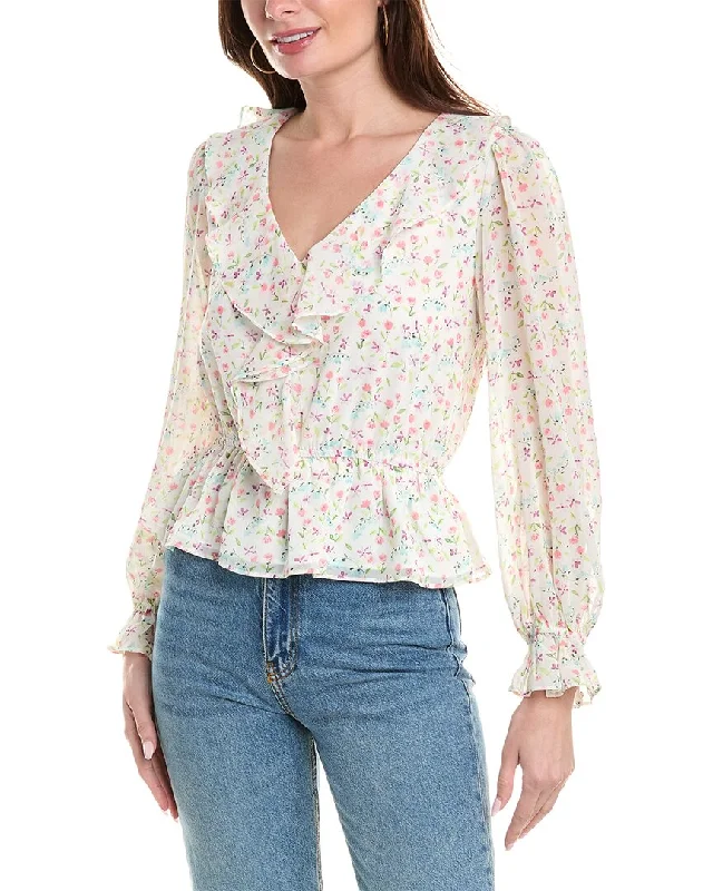 Isla Ciel Peplum Blouse Modern Work Blouse