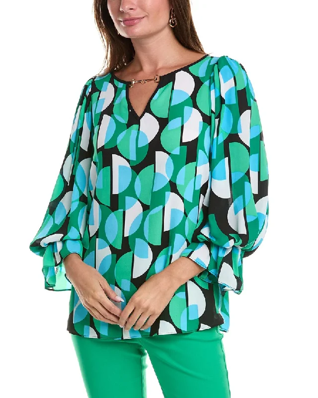 Joseph Ribkoff Horsebit Blouse Elegant Office Blouse