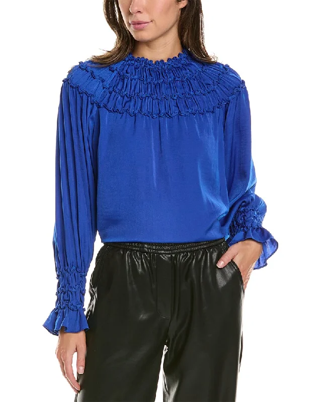 Kobi Halperin Marti Blouse Gathered Detail Blouse