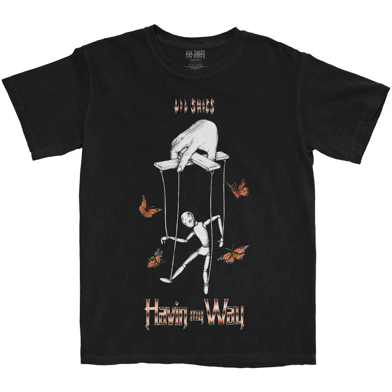 Lil Skies | Official Band T-Shirt | Butterfly Puppet Rayon Velvet Corduroy