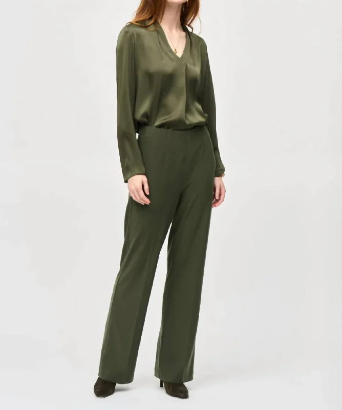 Modest Regular-Fit Blouse In Iguana Sheer Mesh Blouse