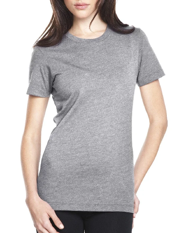 Next Level Ladies CVC Crew Tee | Dark Hthr Gray Anti-Pilling Machine Wash Handmade