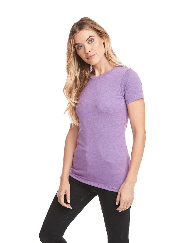 Next Level Ladies CVC Crew Tee | Purple Berry Chenille Blend Fleece Blend Nylon Blend