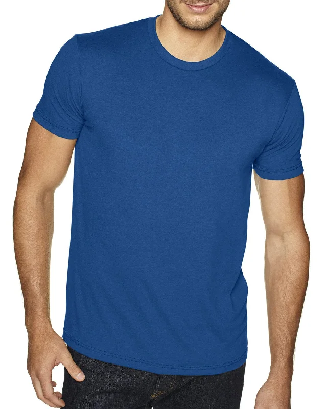 Next Level Mens Sueded T-Shirt | Cool Blue Casual Formal Business