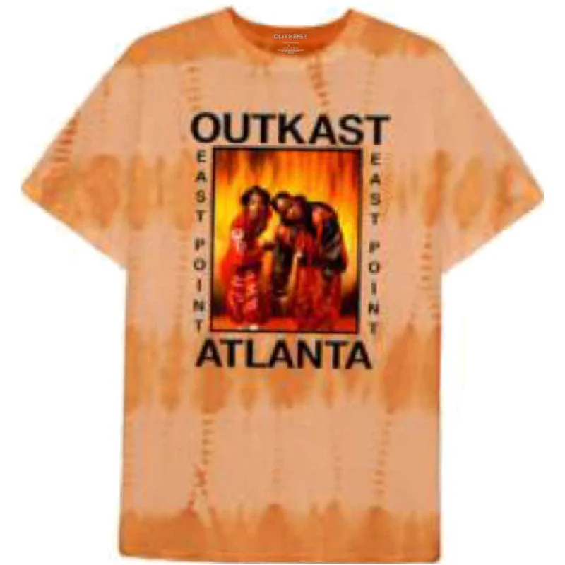 Outkast | Official Band T-Shirt | Atlanta (Wash Collection) Solid Color Striped Floral