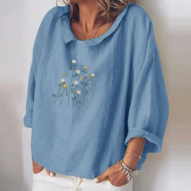 Floral Sky Blue