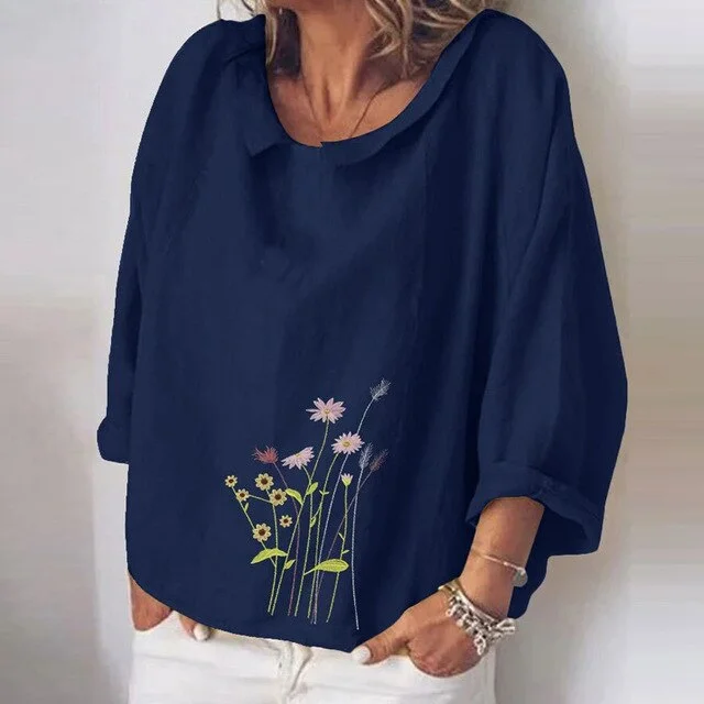 Flower Dark Blue