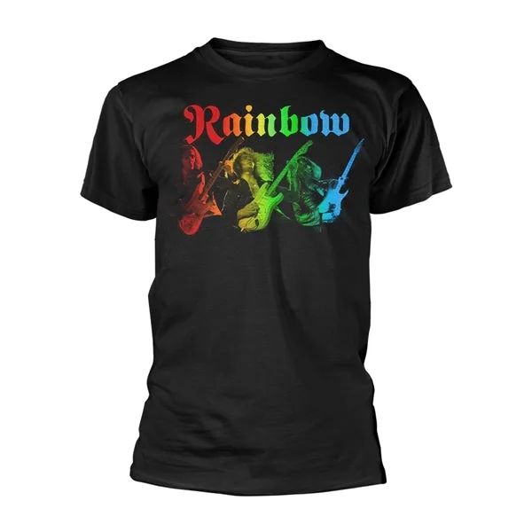 Rainbow | Official Band T-Shirt | 3 Ritchies Rainbow Wool Fabric Cashmere Fabric Tweed Fabric