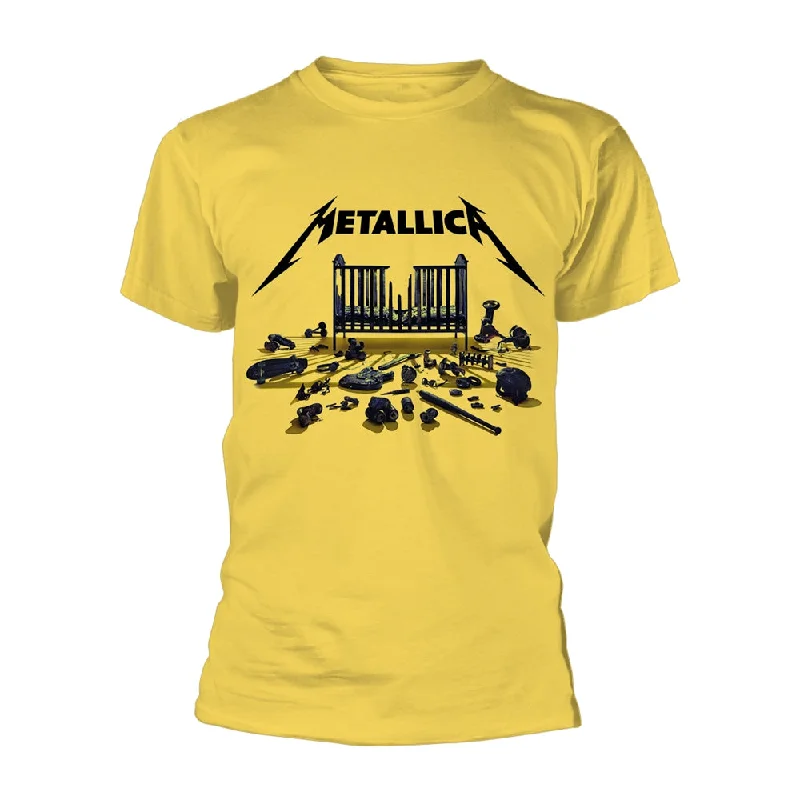 Metallica | Official Band T-Shirt | Simplified Cover Basic T-Shirt Crew Neck Short Sleeve