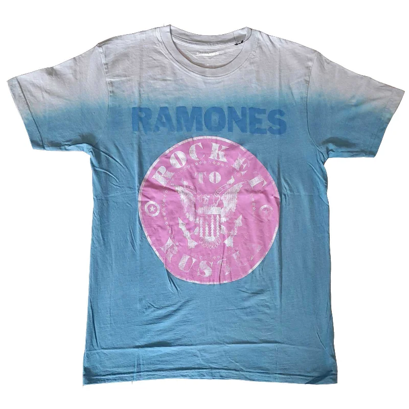 Ramones | Official Band T-Shirt | Rocket To Russia (Wash Collection) Basic T-Shirt Crew Neck Short Sleeve