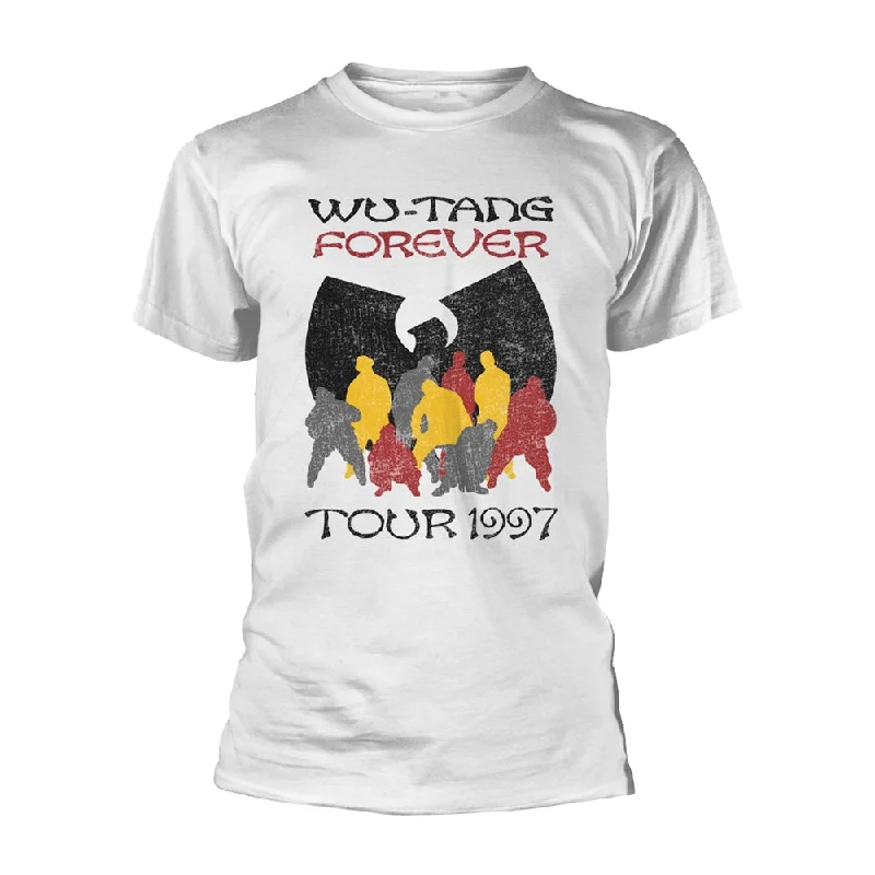 Wu-Tang Clan Unisex T-shirt: Forever '97 Tour Asymmetrical Pockets Print