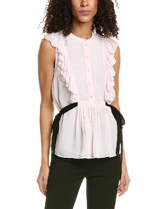 Ted Baker Ruffle Blouse Side Tie Blouse