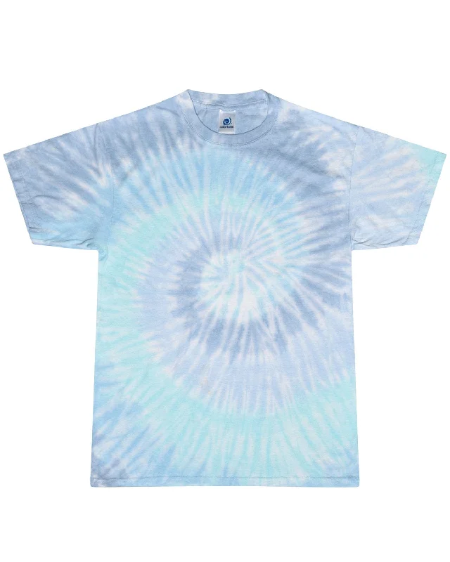 Tie-Dye 100% Cotton Tie-Dyed T-Shirt | Lagoon Houndstooth Herringbone Solid