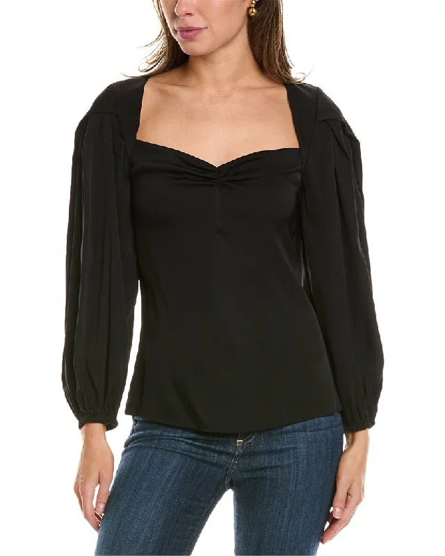 Ungaro Jovanna Silk-Blend Blouse Sleeveless Chiffon Blouse