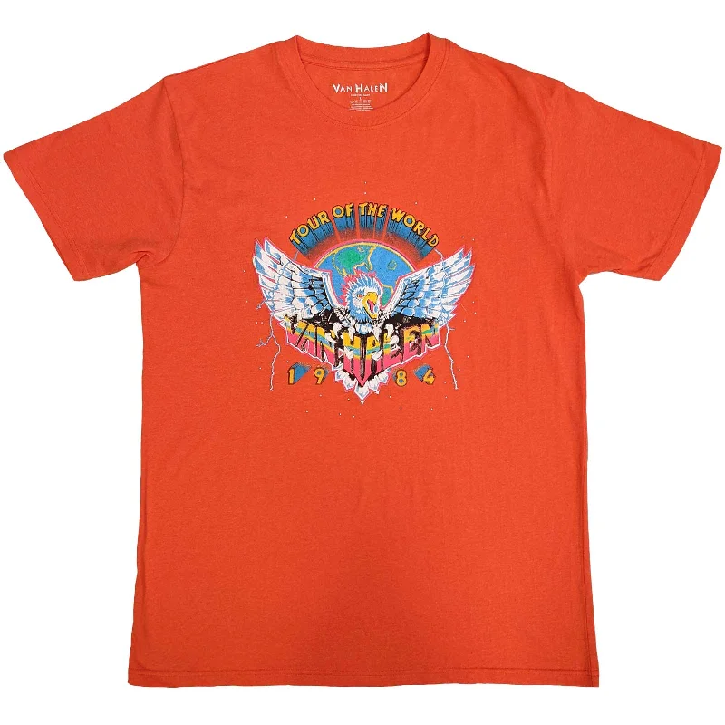 Van Halen | Official Band T-Shirt | Eagle '84 (Eco-Friendly) Iron Safe Non-Iron Wrinkle Free